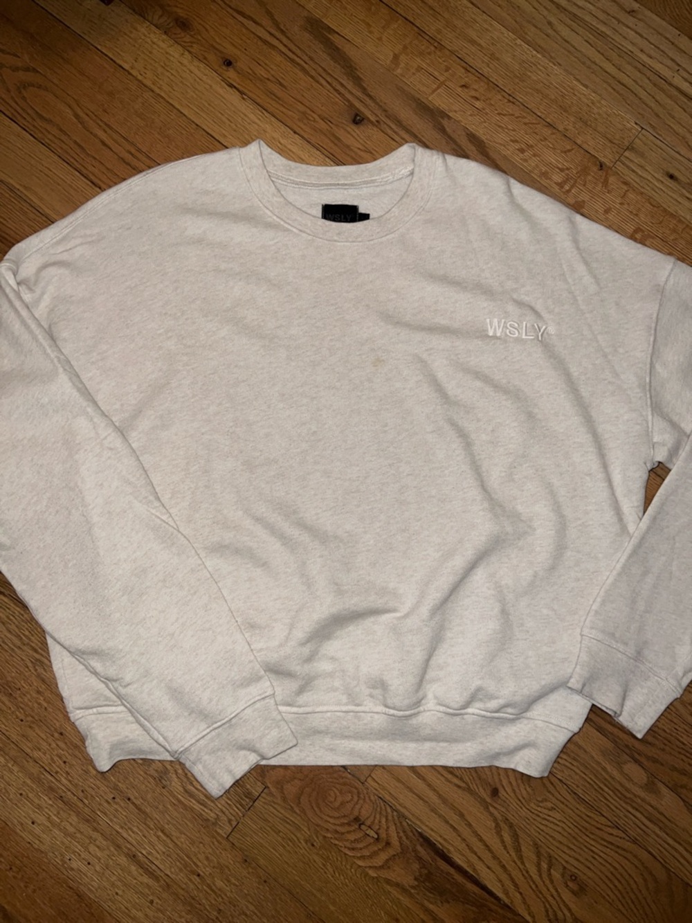 WSLY Ecosoft Oatmeal Crewneck Sweatshirt Size Small